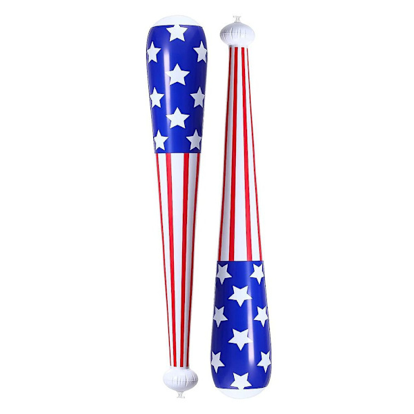 2st basebollträ uppblåsbar ballongsticka American Flag Print