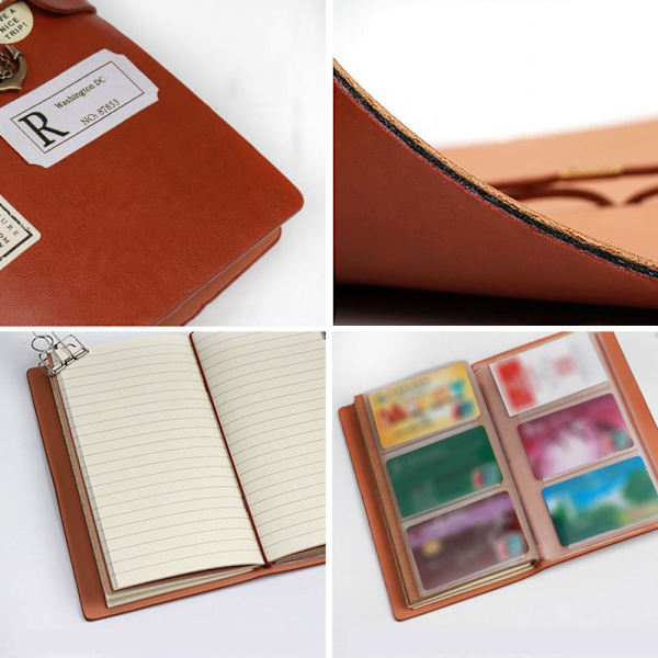 A6 Anteckningsbok Ledger Book BRUN Brown