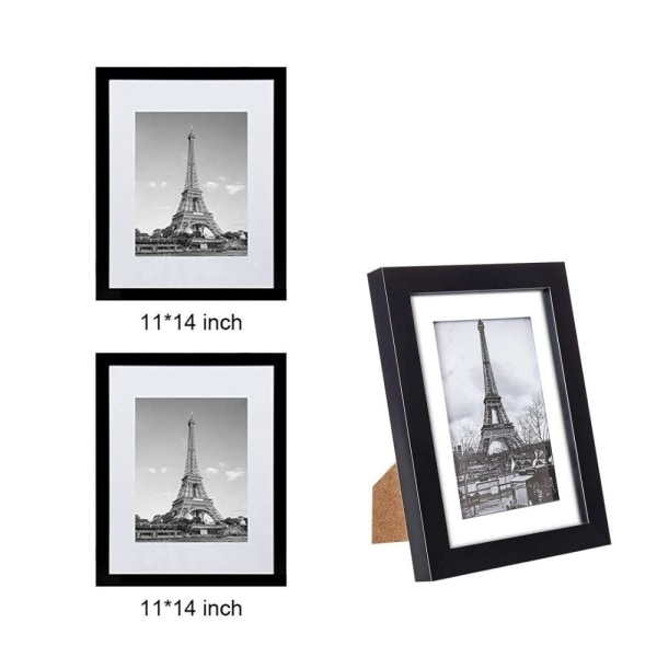 2-Pack Trading Card Display Frame Photo Frame Collector Card Black 2pcs-2pcs