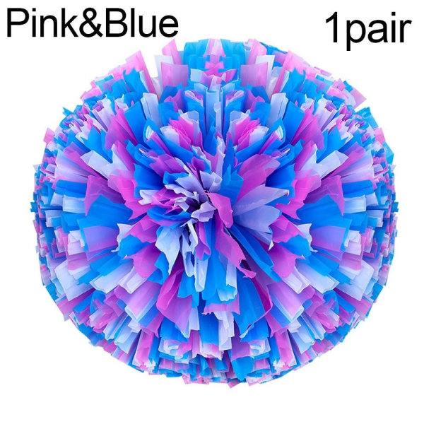 1 par Cheerleader-pomponger Cheerleading Cheerball ROSA&BLÅ Pink&Blue