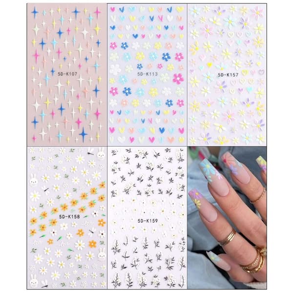 Nail art präglade 3 3 3