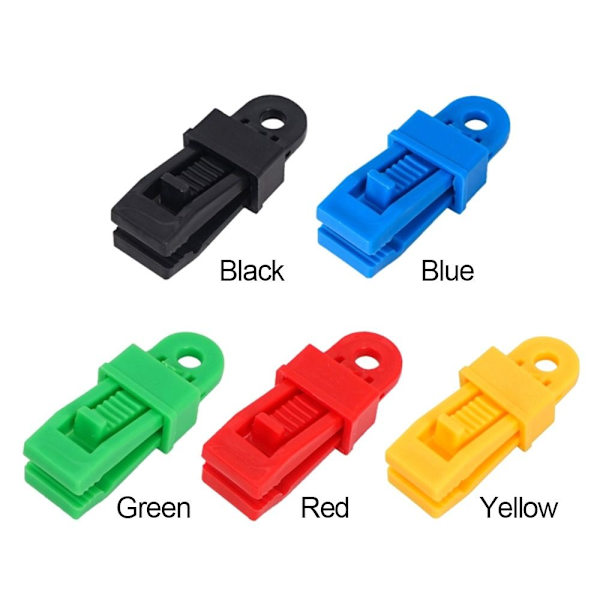 Tarp Clip Vindrep Spänne RÖTT 5ST 5ST Red 5Pcs-5Pcs