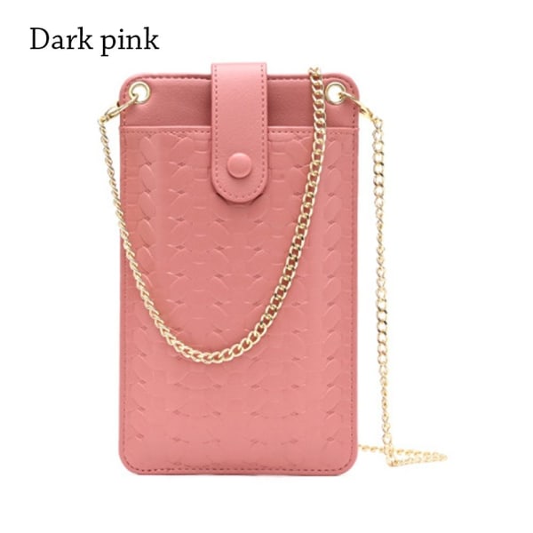 Axelväska Crossbody-väska MÖRKROSA dark pink