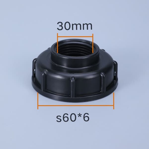 2STK IBC Tankbeslag Gjenget hette BLÅ 24MM blue 24mm