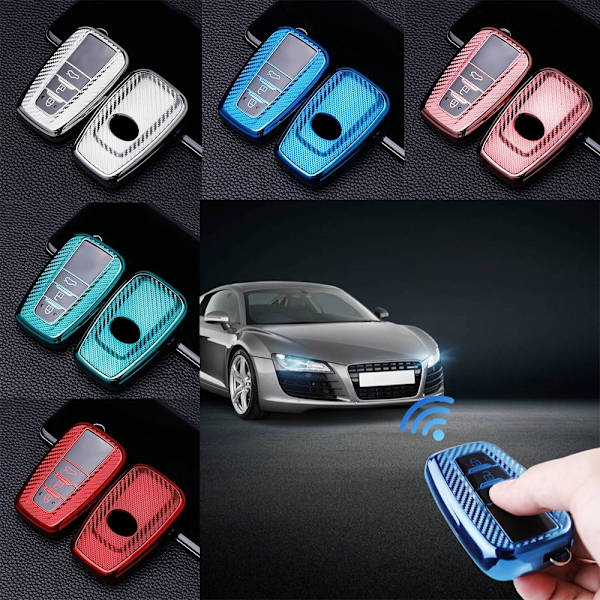 Fjernkontrollnøkkelveske Bilnøkkelveske 3 KNAPPER BLÅ 3 KNAPPER BLÅ 3 Buttons Blue