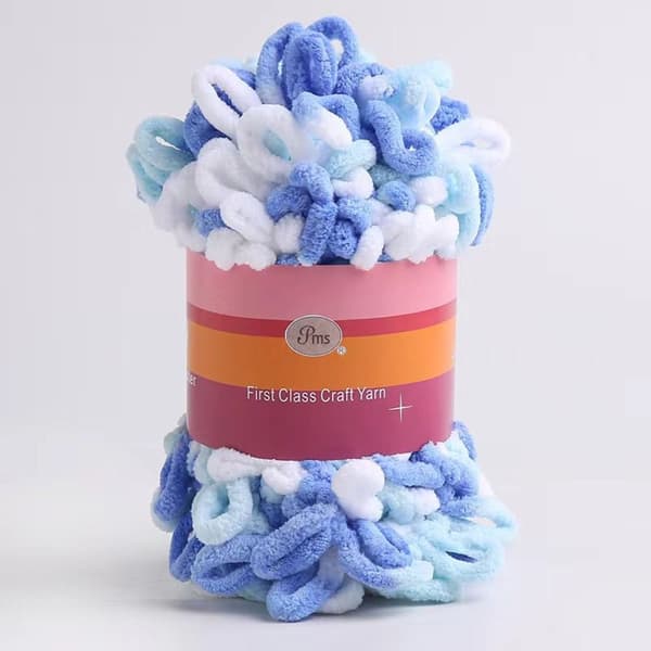 Chunky Garn Virkad Scarf Tråd E E E
