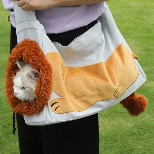 Cat Carry Bag Pet Rugsäck BLÅ L blue L