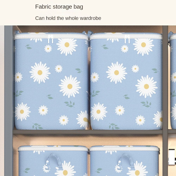 Quilt Opbevaringspose Tøj Opbevaringsspande BEIGE 35X25X20CM beige 35x25x20cm