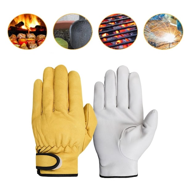 Arbejdshandsker Svejsebeskyttelseshandsker GUL M Yellow M