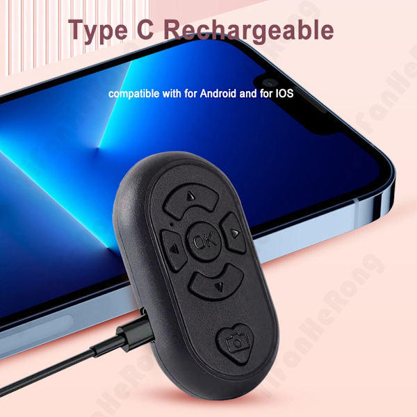 Fjernbetjening Bluetooth-kompatibel SORT Black