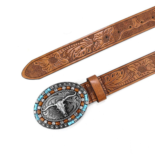 Miesten Western Cowboy -vyö soljella 110CM 110cm