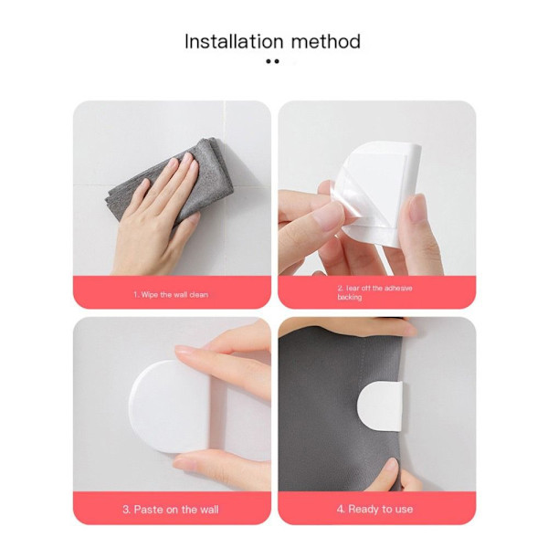 Bath Curtain Fixing Brackle No Punching Curtain Buckle