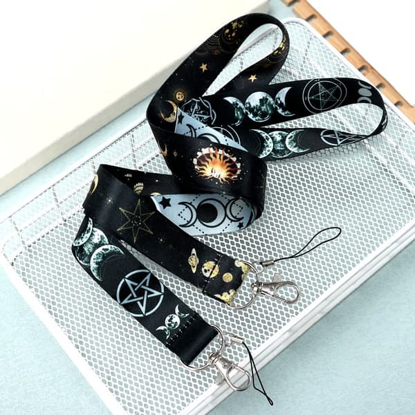 2 stk nøkkelring Høykvalitets lanyard roterbar spenne