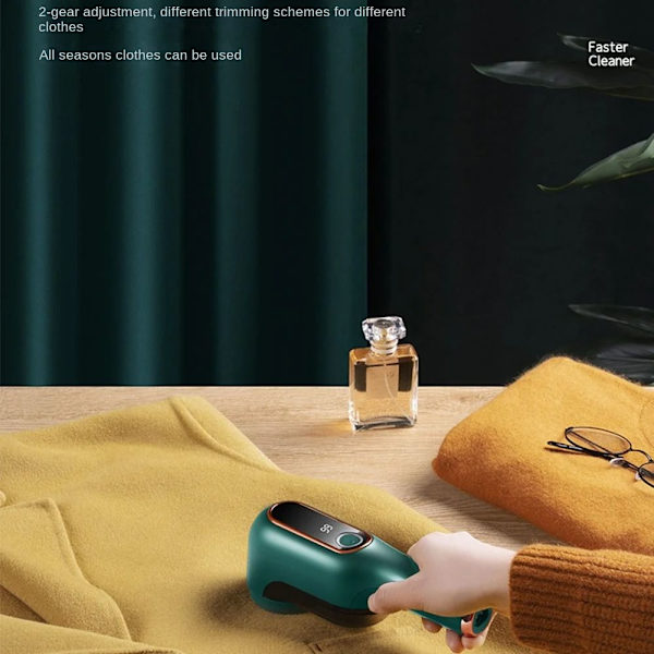Elektrisk fnugfjerner Stoftrimmer GRØN green