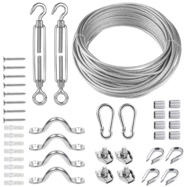 Wire Rope Kit Turnbuckle Wire Strammer Kit Globe String Light