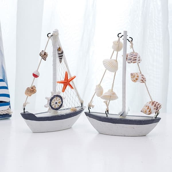 Segelbåtsmodell Seashell Ship Model 5 5 5