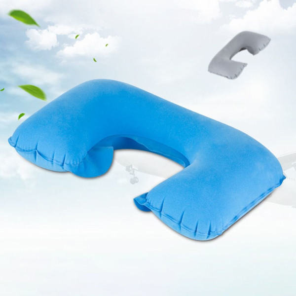 Uppblåsbar kudde Nackskydd MÖRKBLÅT dark blue