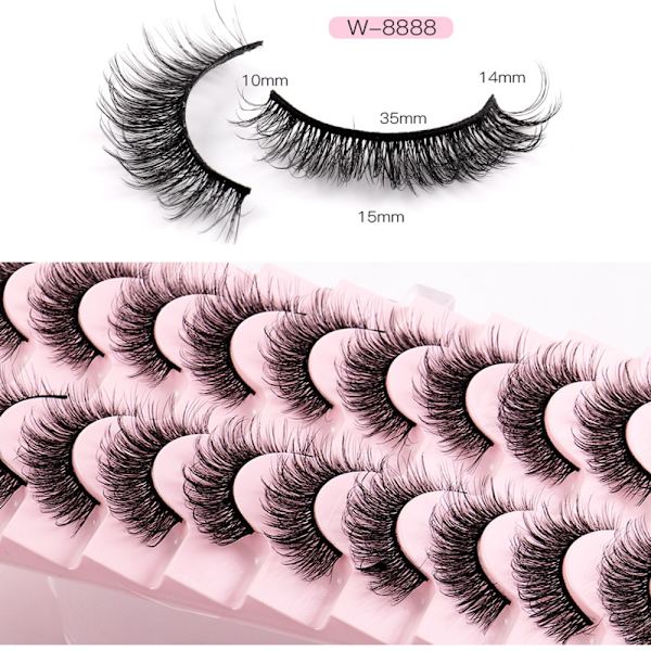 Falske øyevipper Eye Lash Extension 3 3 3