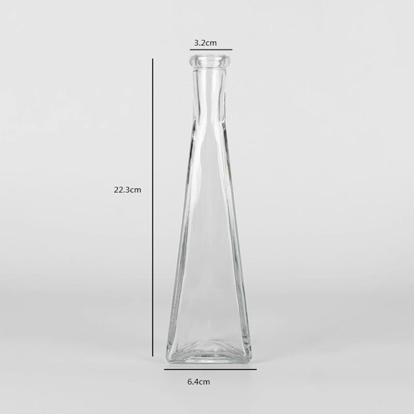 Glasvase Blomsterflaske TRANSPARENT Transparent