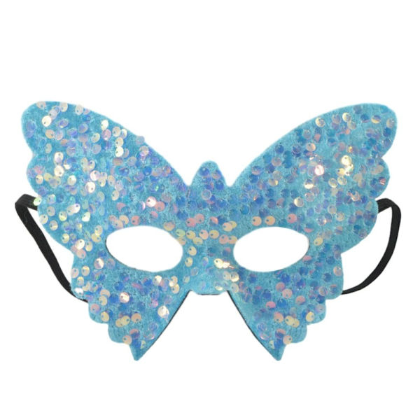 Halloween Mask Makeup Ball Mask LYS BLÅ light blue