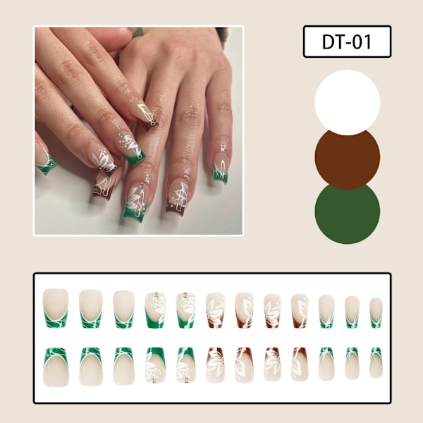 Franska Fake Nails False Nail DT-01 DT-01 DT-01
