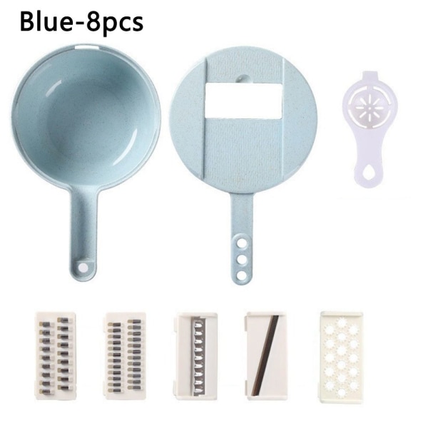 Grøntsagshakker Køkken Veghakker BLÅ 8STK 8STK Blue 8Pcs-8Pcs