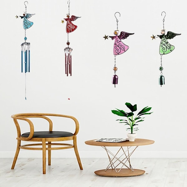 Angel Wind Bell Wind Chimes BLÅ 2 2 blue 2-2