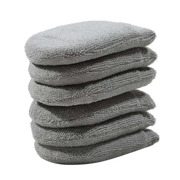 2/6 Stk Autovoks Applikator Pads Microfiber GRÅ 2 STK 2 STK grey 2Pcs-2Pcs