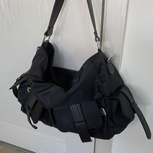 Sort Crossbody-taske Fashion Oxford Cloth-rejsetaske med stor kapacitet