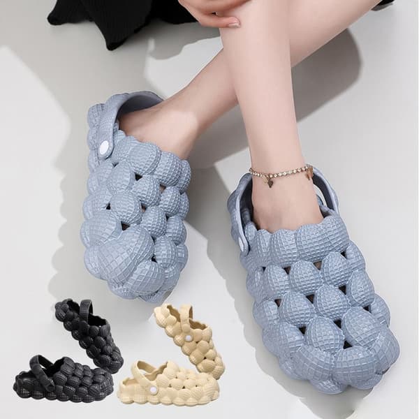 Massage Bubble Slides Tofflor Halkfri SPA Tofflor GRÅ 44-45 Grey 44-45