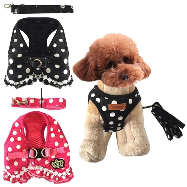 Hundesele til hunde Hundebrystrem ROSE RED M rose red M