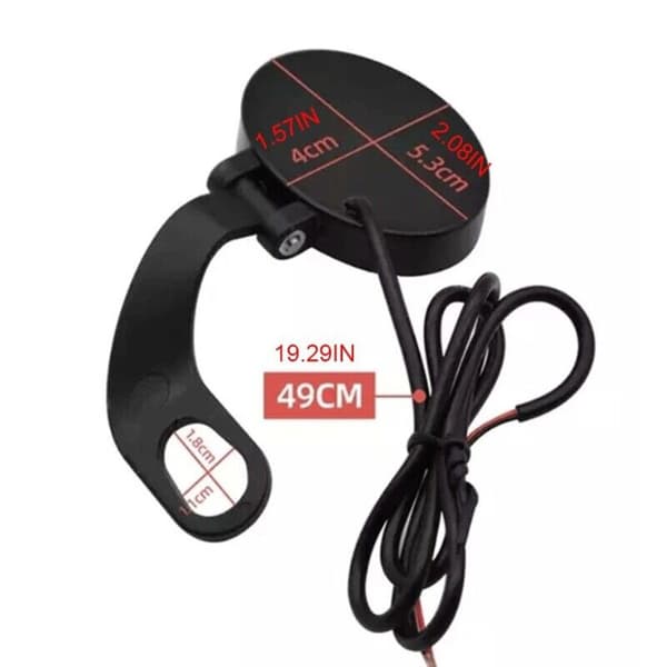 Motorcykel Intelligent Voltmeter Spænding Display Til Bil Yellow