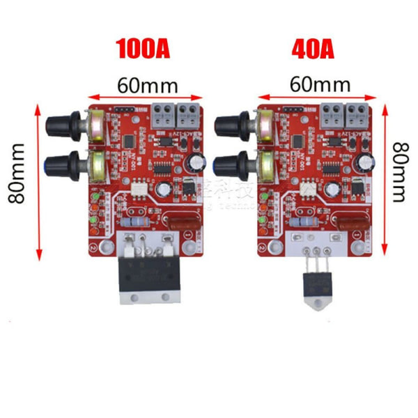 Punktsvejsere Kontrolkort 100A 100A 100A