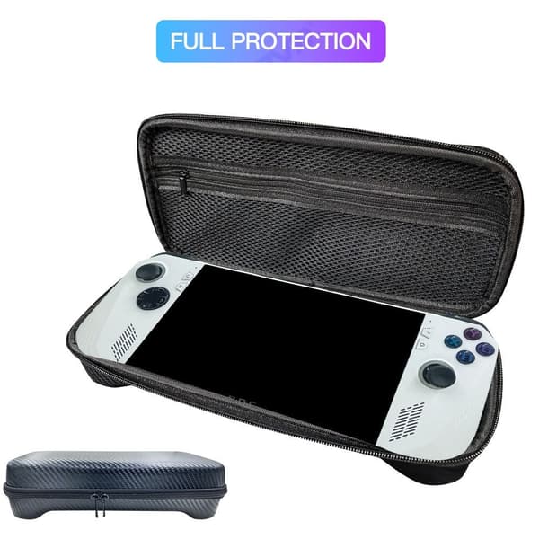 til Asus ROG Ally Hard Carrying Case Opbevaringspose LINEN OVERFLADE