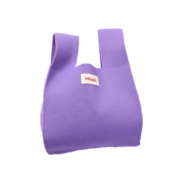 Strik Håndtaske Tote Bag LILLA purple