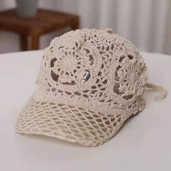 Baseballkasketter Krog Blomsterhat BEIGE Beige
