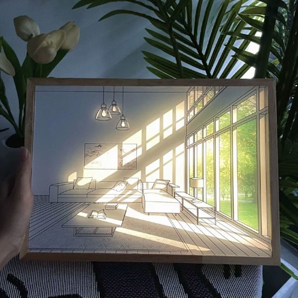 INS Deco Led lysmaling 23X17CM02 02 23x17cm02