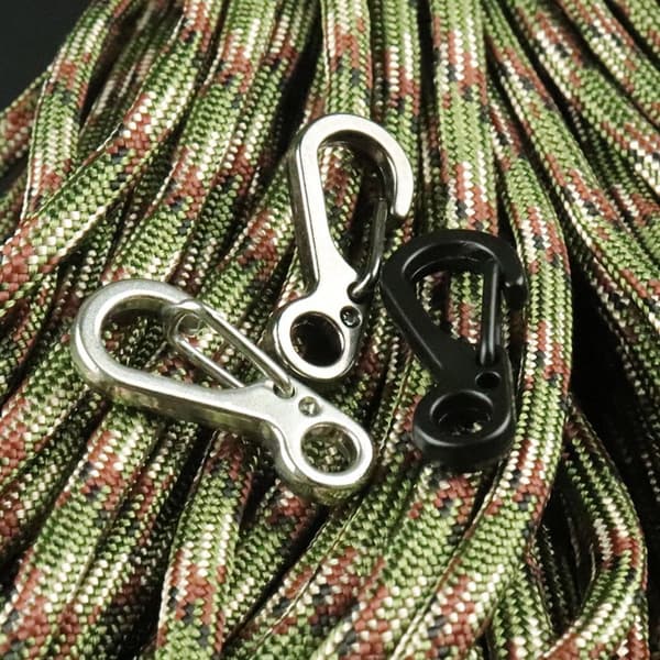 10 kpl kiipeilykarbiini Camping Clip GRAY Grey