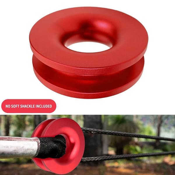 Recovery Ring Snatch Block Pulley SORT Black