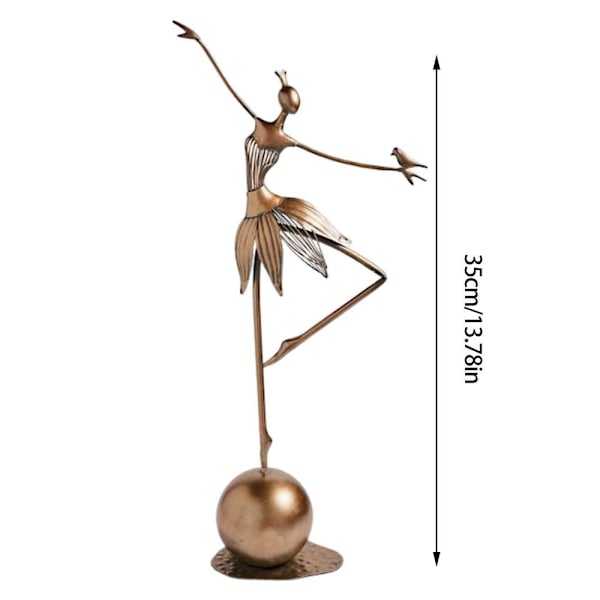 Metal Havestatuer Ornament Dansepige Ornament A A A