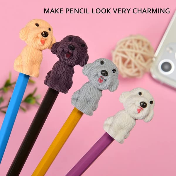 Animal Blyant Erasers Hunde Cap Easters Desk Pet Viskelær