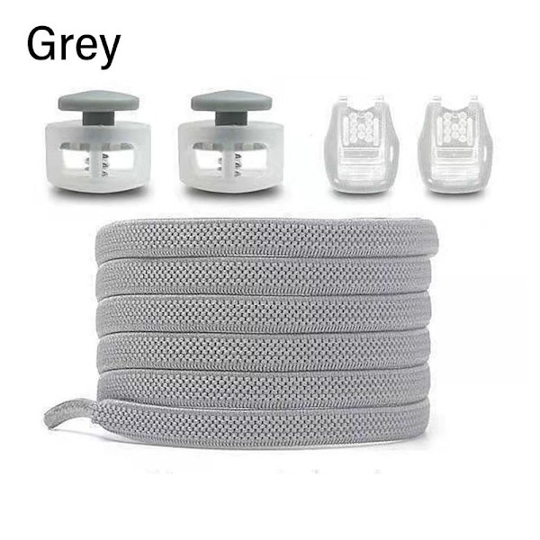2Par No Tie Snørebånd Snørebånd Uden Snørebånd GRÅ grey
