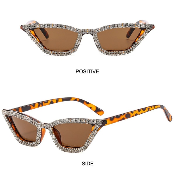 Cat Eye Aurinkolasit Glitter aurinkolasit LEOPARD LEOPARD Leopard