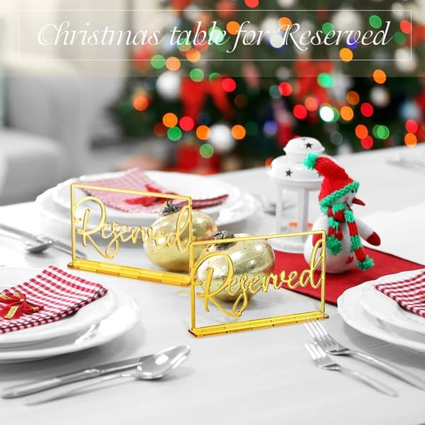 1/6st Reserverad bordsskylt Bröllopsplatsreservation 6ST 6ST 6pcs