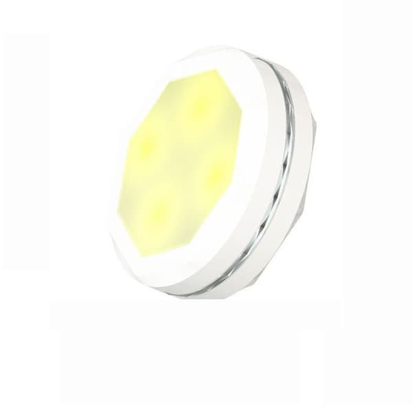 3D Nattlys Led Flash Lampe HVIT white