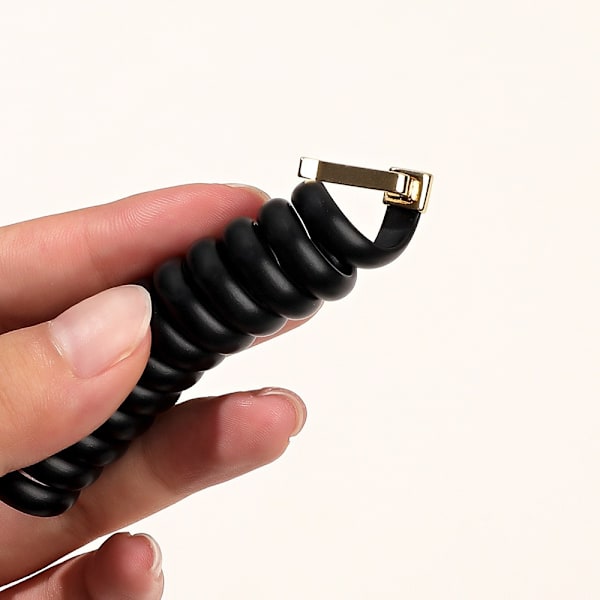 3ST Telefonlinje Hårband Elastiskt gummiband GRÅT grey