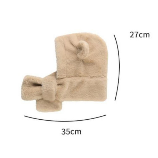 Baby Björnmössa Scarf ROSA pink