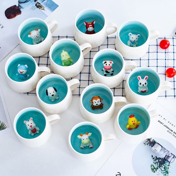 Kaffemugg Mjölk Tekopp KO KO Cow