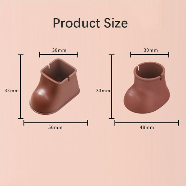 4 kpl/ set Tuolin cover Tuolin jalkatyyny ORANSSI ROUND ROUND Orange Round-Round