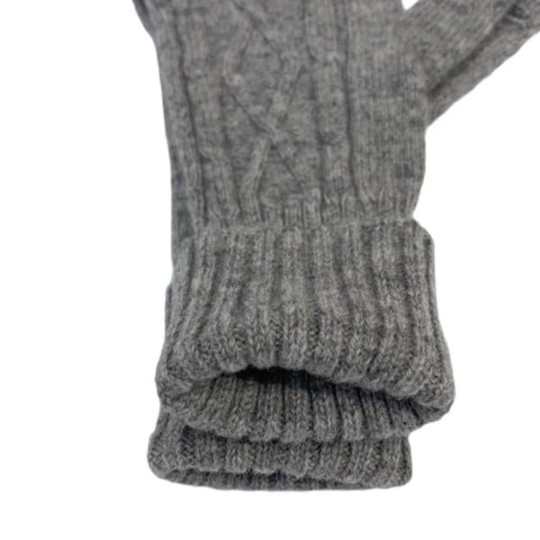 1 par strikkede hansker Berøringsskjermhansker GRÅ Grey